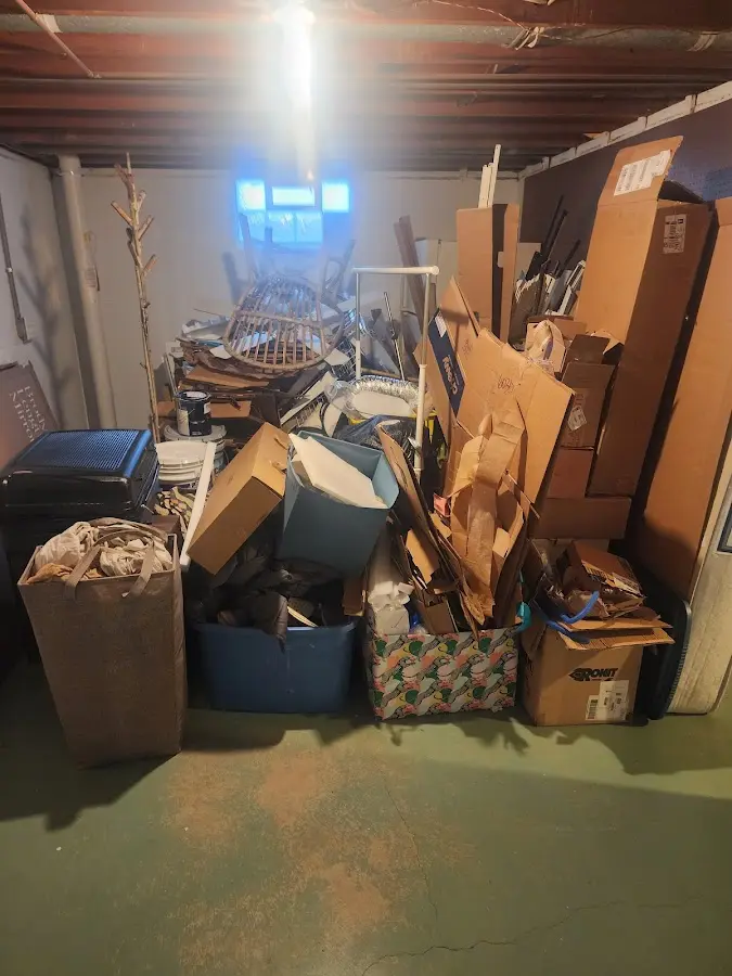 Roll-off dumpster container at job site for Construction Dumpster Rental in Fairhaven